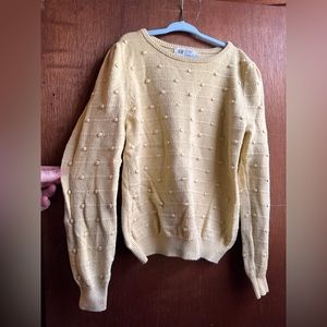 Light Yellow Girls H&M girls sweater